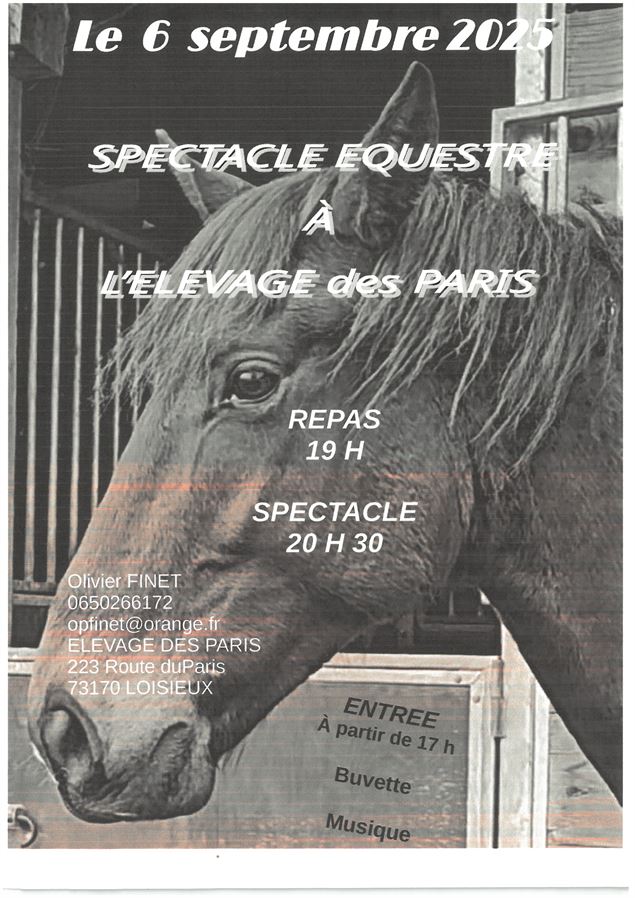 Spectacle équestre à l'élevage des Paris_Loisieux