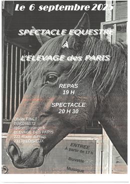 Spectacle équestre à l'élevage des Paris_Loisieux