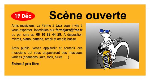 Visuel 2025 Scène Ouverte - Ferme à Jazz_Bourg en Bresse