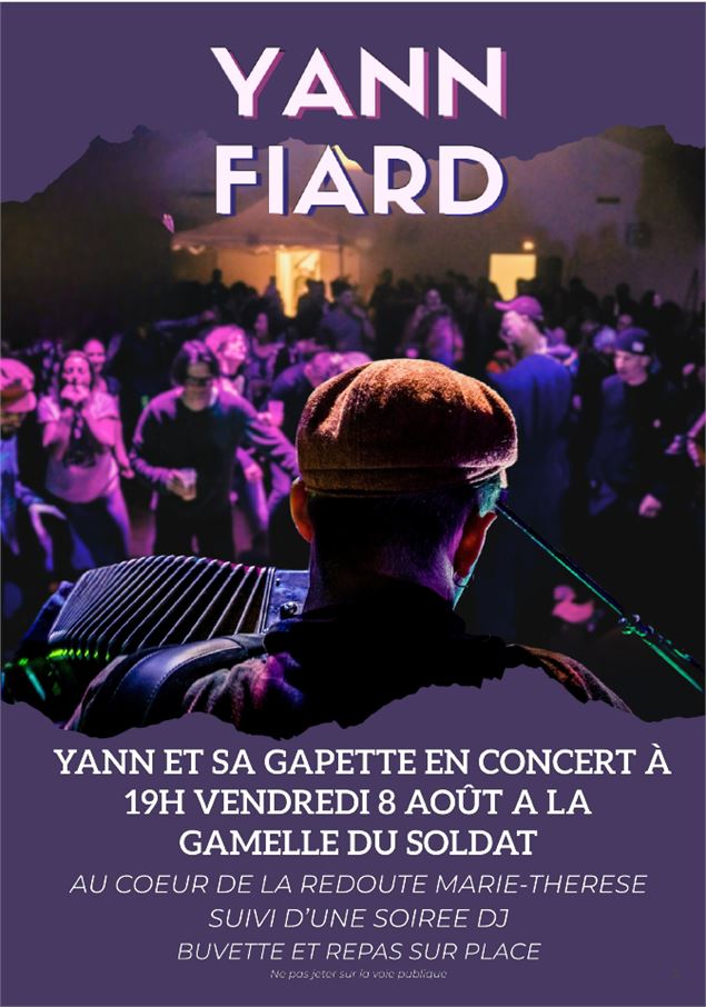 Affiche du concert - Mairie Avrieux
