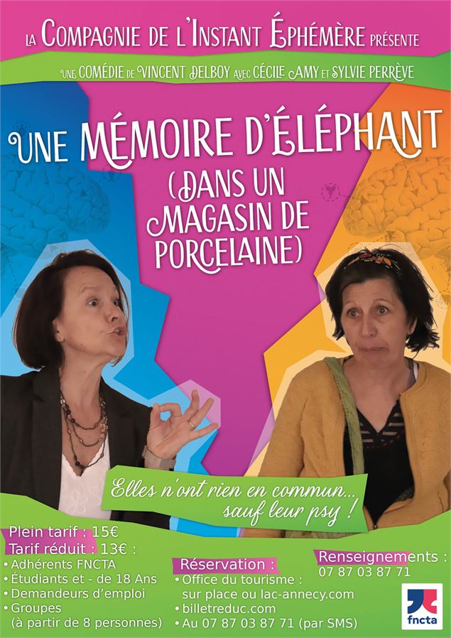 Théâtre : Une mémoire d'éléphant (dans un magasin de porcelaine)_Annecy - Compagnie L'instant éphémè