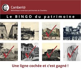Le bingo du patrimoine  - Journées Européennes du Patrimoine 2025_Chambéry - Médiathèque Jean-Jacque