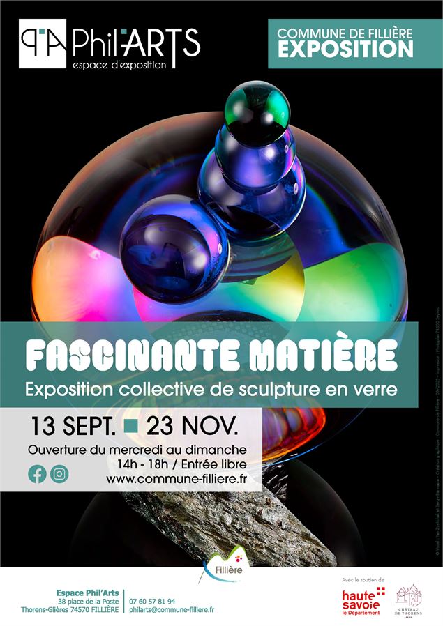 Exposition collective de sculpture en verre : Fascinante matière_Fillière - Exposition collective de