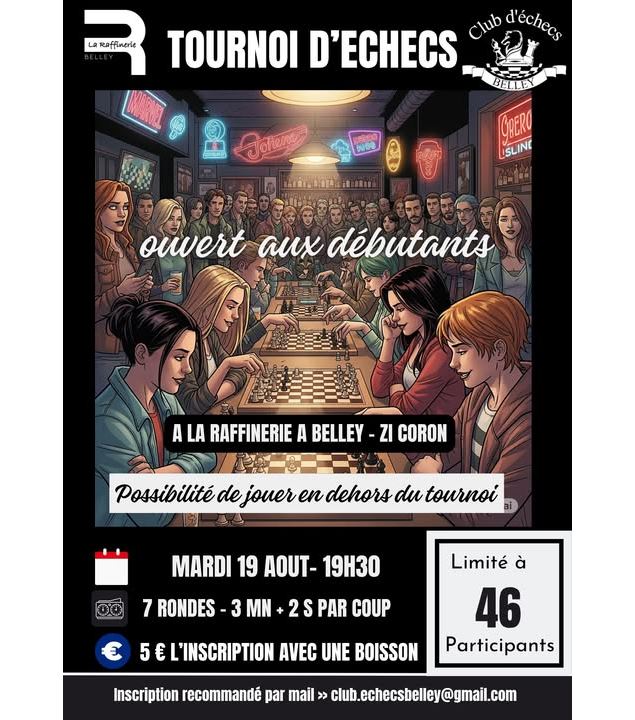 Tournoi d'échecs Blitz_Belley - Club Echecs de belley