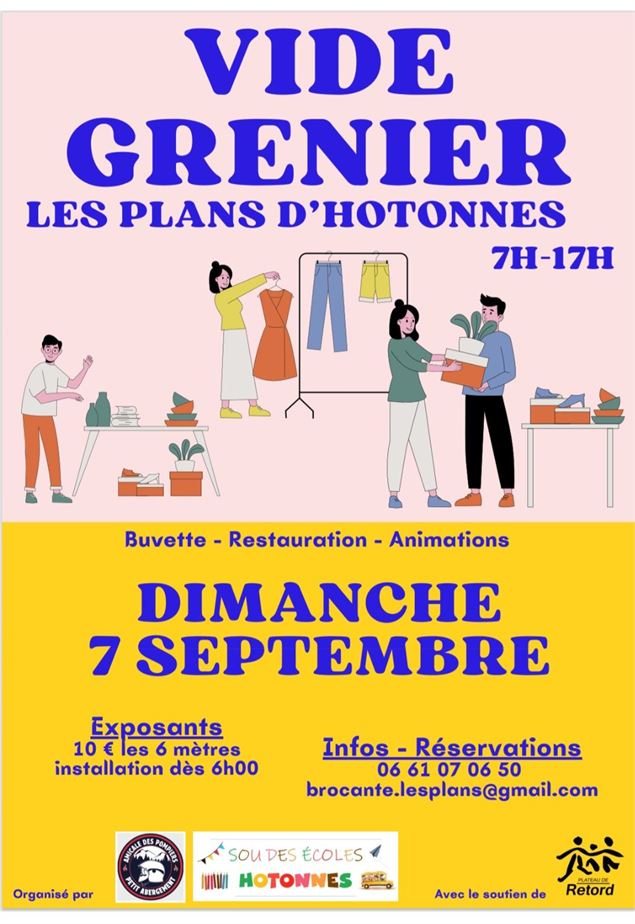 Vide grenier aux Plans d'Hotonnes_Haut Valromey - Pompiers du Petit Abergement