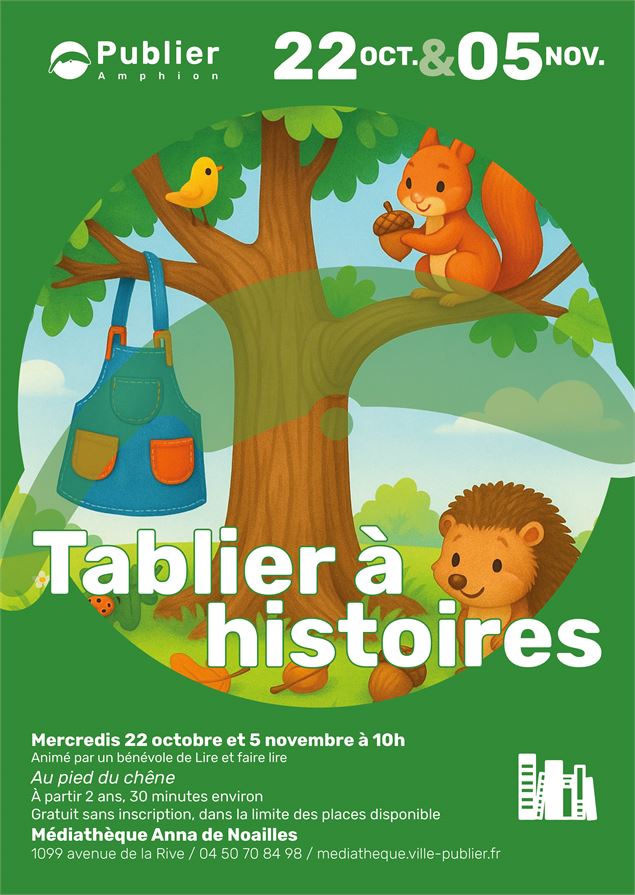 Tablier à histoires à Publier - Mairie de Publier
