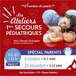 A hauteur de parents : ateliers 1ers secours pédiatriques spécial parents - cchc