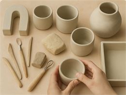 Atelier modelage et atelier peinture sur pièce tournée à la main avec EunJoo Ceramik_Les Carroz-d'Ar