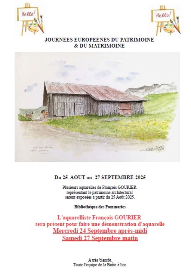 Chalet de montagne en aquarelle - François Gourier
