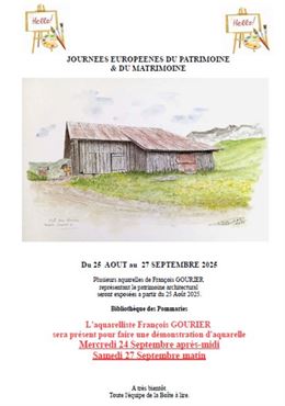 Chalet de montagne en aquarelle - François Gourier