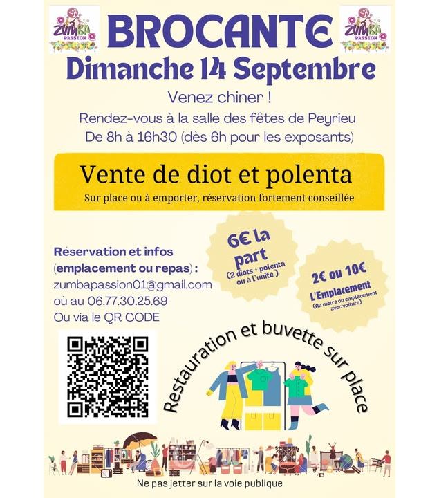 Vide grenier_Peyrieu - Zumba passion