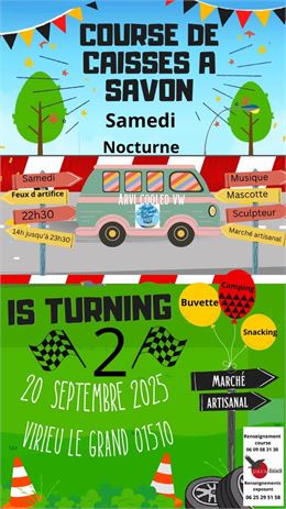 Course de caisses à savon, marché artisanal et feu d'artifice_Virieu-le-Grand - Paradisiak