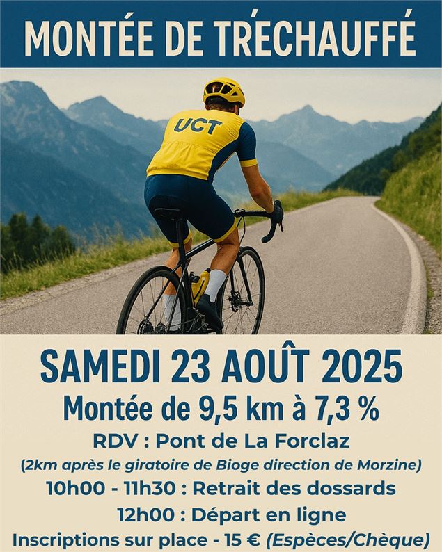 Montée de Tréchauffé depuis la Forclaz samedi 23 août 2025 - UCT Union Cycliste Thononaise