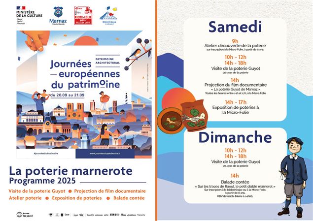Affiche JEP Marnaz 2025 - Mairie de Marnaz