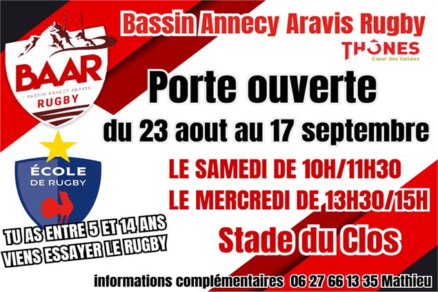 Porte ouverte à l'école de rugby_Thônes - Rugby Club