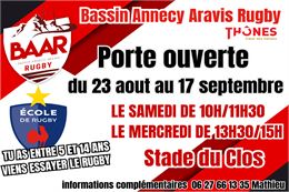 Porte ouverte à l'école de rugby_Thônes - Rugby Club