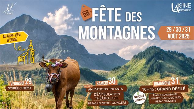 58ème Fête des montagnes : animations, ateliers, folklore_Ugine