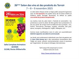 Salon des Vins et Produits du Terroir_Sevrier - Lions Club Annecy Lac