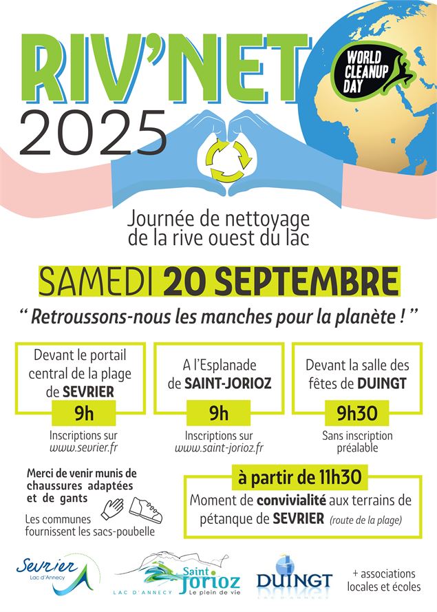 Journée de nettoyage de la rive ouest du lac_Sevrier - Mairie Saint-Jorioz