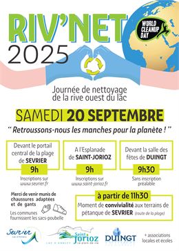 Journée de nettoyage de la rive ouest du lac_Sevrier - Mairie Saint-Jorioz
