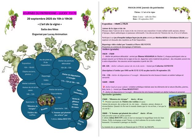 L'Art de la vigne - Journées Européennes du Patrimoine_Lucey