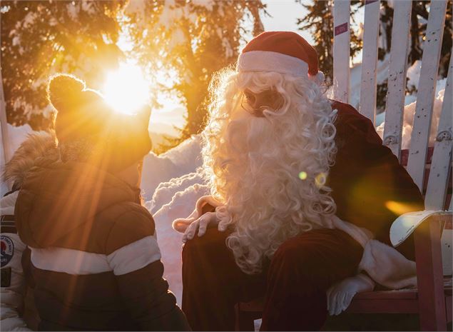La grande arrivée du Père Noël_La Rosière - Montvalezan