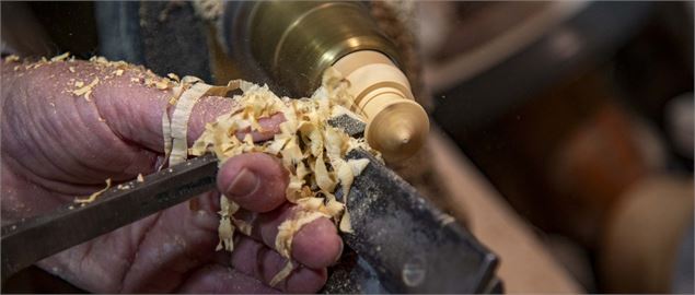 Christophe Picod dans son atelier - © V. liorit / cpicod.fr