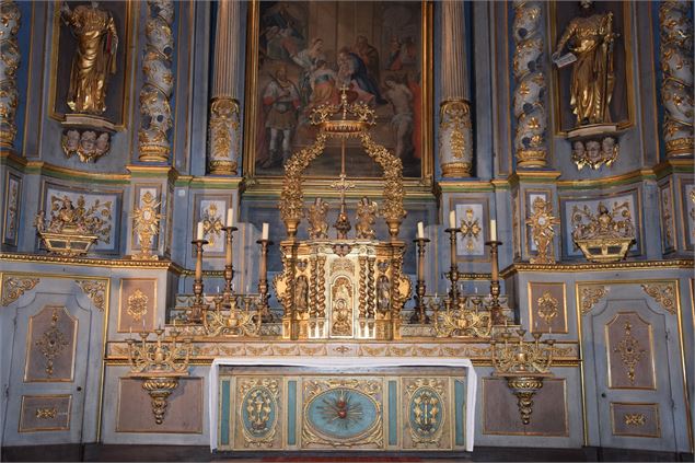 Vue sur le choeur de l'Eglise de Notre Dame - La Plagne Vallée