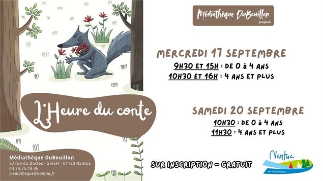 Affiche animation paysage - Médiathèque DuBouillon