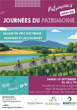 Balade en vélo électrique : entre lacs et vignobles du Bugey_Massignieu-de-Rives - Communauté de Com