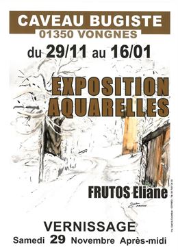 Exposition de peintures d'Eliane Frutos_Vongnes - Caveau Bugiste