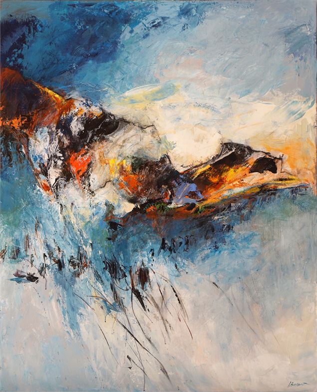 Exposition à la chapelle du vieux bourg_Saint-Didier-de-Formans - Françoise Bossut