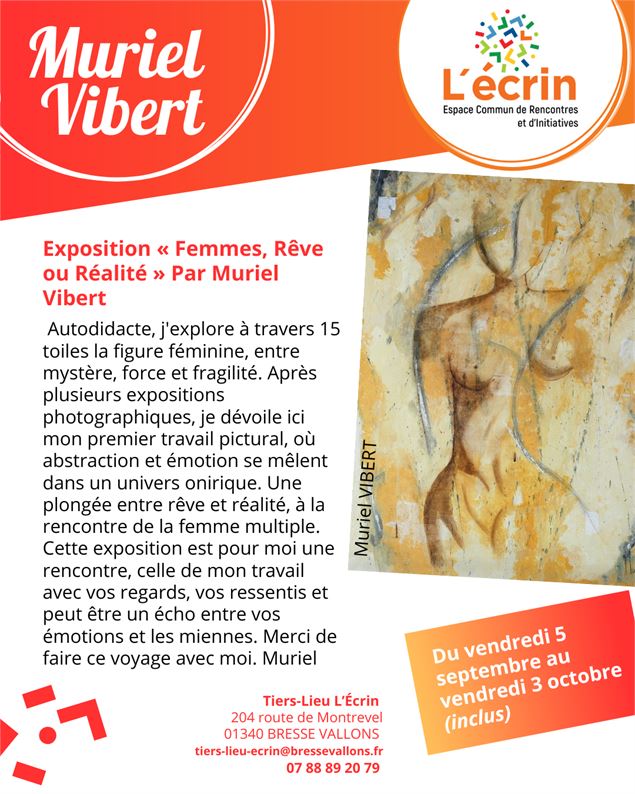 Affiche expostion Muriel Vibert - ©Muriel Vibert