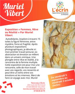 Affiche expostion Muriel Vibert - ©Muriel Vibert