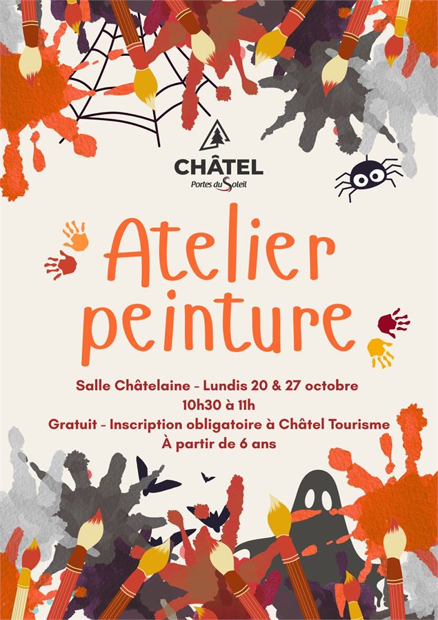 Atelier peinture d'Halloween_Châtel - Châtel Tourisme