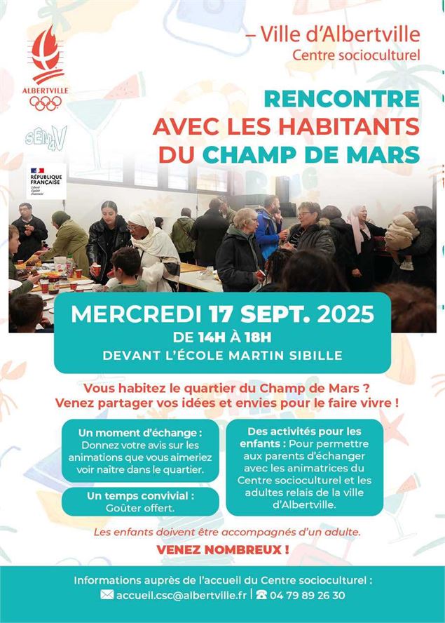 Rencontre avec les habitants du Champ de Mars_Albertville