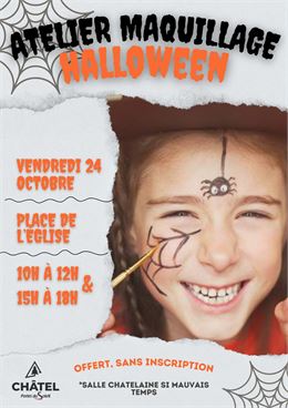 Atelier maquillage d'Halloween_Châtel - Châtel Tourisme