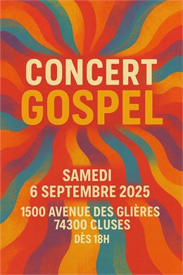 Affiche concert Gospel - illustration