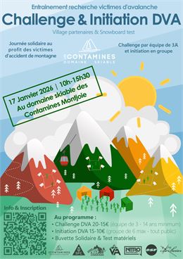 Challenge et initiation DVA sur le domaine skiable_Les Contamines-Montjoie