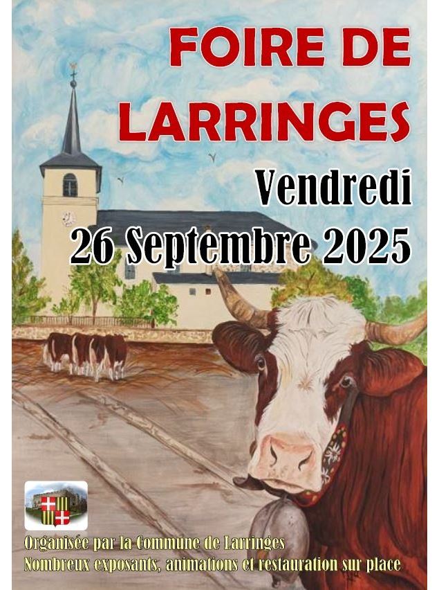 Foire de Larringes - 26/09/25 - Mairie de Larringes