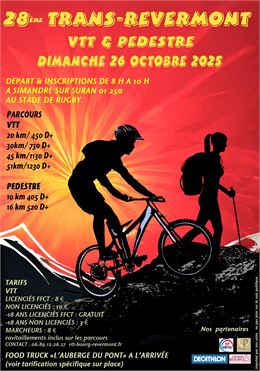Affiche Trans Revermont VTT et pédestre_Simandre-sur-Suran - ©VTT Bourg-Revermont