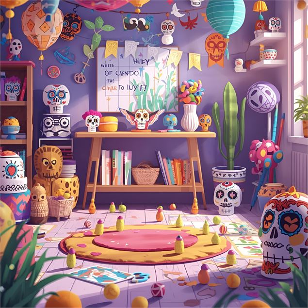 Dia de los muertos - Atelier créatif d'automne_La Toussuire