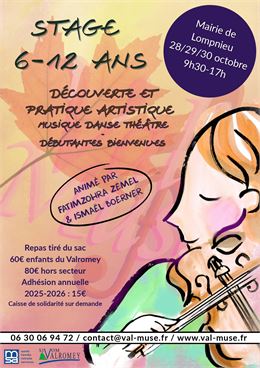 Stage découverte et pratique artistique - Musique, Danse et Théâtre pour les 6-12 ans_Valromey-sur-S