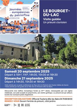 Visite guidée : Un prieuré clunisien Journées Européennes du Patrimoine_Le Bourget-du-Lac - Facim