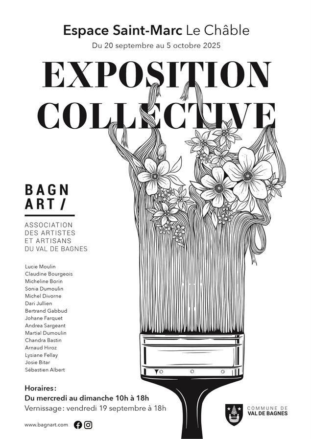 Exposition collective 2025 - Découvrez des artistes du Val de Bagnes