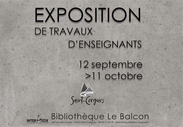 EBAG : Exposition des travaux d'enseignants_Saint-Cergues