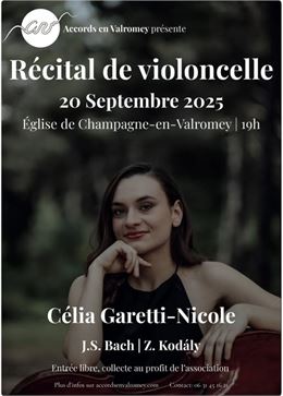 Récital de violoncelle_Champagne-en-Valromey - Accords en Valromey