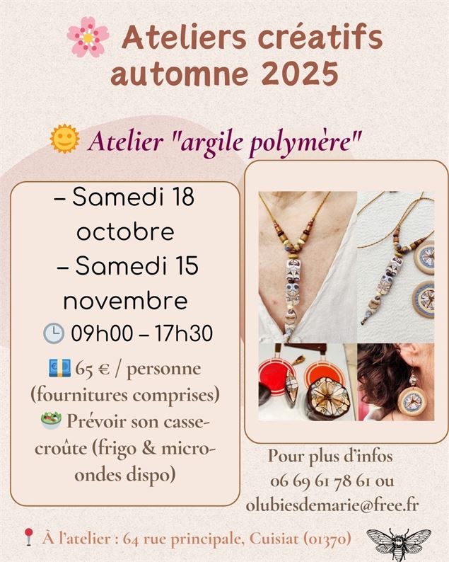 Affiche_Ateliers créatifs d'automne - ©Ô Lubies de Marie