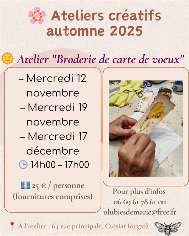 Affiche_Ateliers créatifs d'automne - ©Ô Lubies de Marie