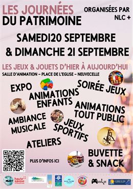 Journées Européennes du Patrimoine : soirée jeux de société et jeux de rôles_Neuvecelle - NLC+